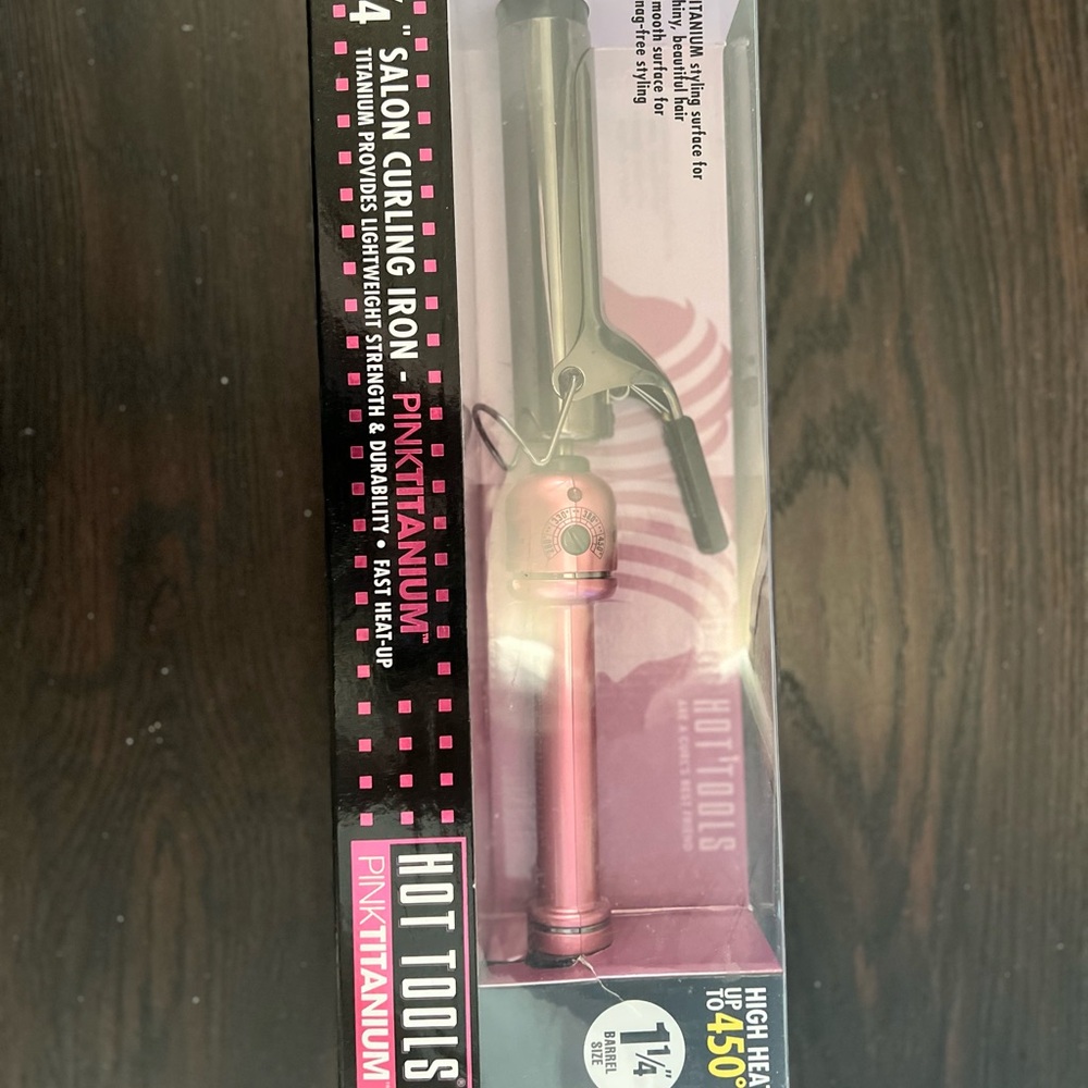 Hot Tools Pink Titanium Salon Curling Iron